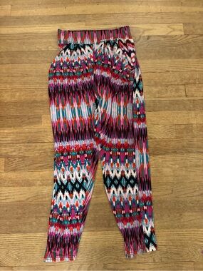 Always Women's Geometric Print Tapered Pants - Size S/M
 b86
